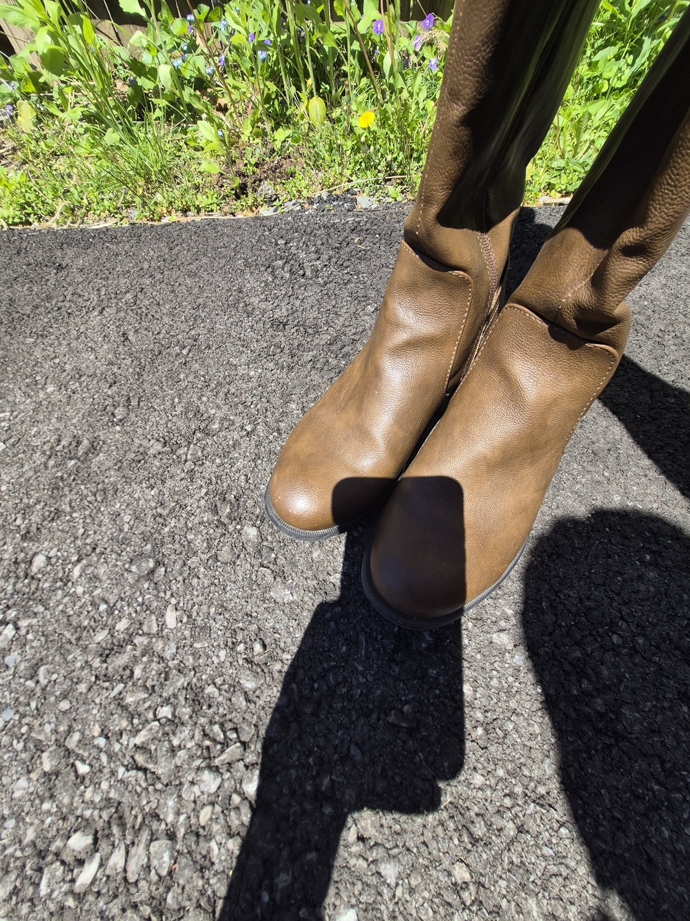 Lifestride Women's Tall Brown Leather Boots